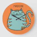 Recherche de chat heureux horloges Félin