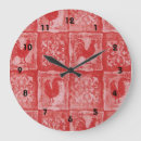 Recherche de coq rouge horloges Coqs