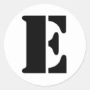 Recherche de lettre e autocollants Alphabet