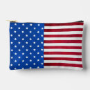 Recherche de drapeau américain cosmétiques pochettes Rouge blanc et bleu