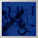 Recherche de guitare bleue posters Blues