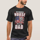 Recherche de papa infirmière tshirts Drapeau