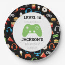 Recherche de jeux vidéo assiettes en papier Anniversaire