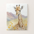 Recherche de girafe mignonne puzzles Animal