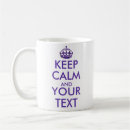 Recherche de calme et continuez la tasses Keep calm