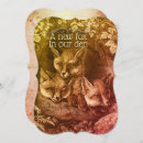 Recherche de illustration de renard invitations Boisé