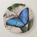 Recherche de papillon bleu morpho coussins Nature