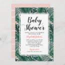 Recherche de jungle baby shower fille invitations Moderne