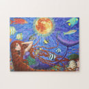 Recherche de poissons rouges puzzles Sirène
