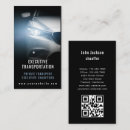 Recherche de chauffeur de luxe cartes visite Transport exécutif