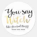 Recherche de mauvaise sorcière autocollants Halloween