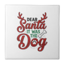 Recherche de père noël drôle carreaux Chien