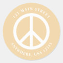 Recherche de peace sign autocollants Rétro