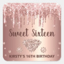 Recherche de gold confetti autocollants Or rose