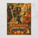 Recherche de cocktail halloween cartes postales Martini