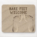 Recherche de empreinte pied tapis souris Plage
