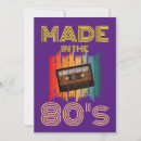 Recherche de cassette audio invitations Années 80