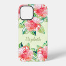 Recherche de fleurs tropicales iphone coques Girly