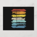 Recherche de frisbee cartes postales Rétro