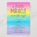 Recherche de miracle baby shower invitations Rose