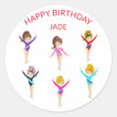 Recherche de anniversaire de gymnastique autocollants Jeune fille