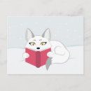 Recherche de renard blanc cartes postales Neige