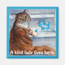Recherche de peinture de chat magnets Pour elle