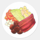 Recherche de repas autocollants Illustration