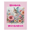 Recherche de fleurs roses posters Girly