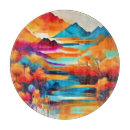 Recherche de peinture de paysage planches à découper Coucher de soleil