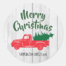 Recherche de camion vintage autocollants Arbre de noël