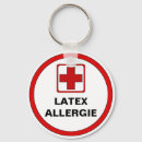 Recherche de latex porteclés Allergie