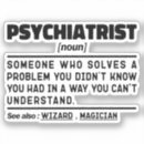 Recherche de psychiatre autocollants Thérapeute