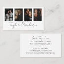 Recherche de photographe de portrait cartes visite Boss