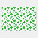 Recherche de shamrock papier cadeau Vert et blanc