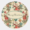 Recherche de noël rétro autocollants Kitsch
