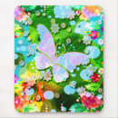 Recherche de papillon rouge tapis souris Fleurs