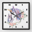 Recherche de licorne magique horloges Violet