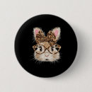 Recherche de lapin drôle badges Léopard