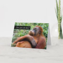 Recherche de drôle singe vœux cartes Mignon