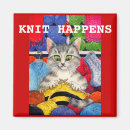 Recherche de tricot magnets Chat