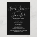 Recherche de bonbon noir et blanc 16 invitations Élégant