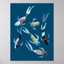 Recherche de koi fish posters Bleu