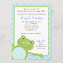 Recherche de grenouille bleue invitations Bientôt maman