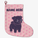 Recherche de carlin chaussette de noël Mignon