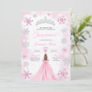Recherche de pink winter wonderland invitations Quinceanera