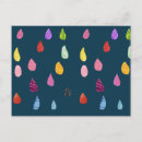 Recherche de gouttes pluie cartes postales Coloré