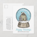 Recherche de boules neige cartes postales Mignon
