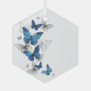 Recherche de papillon ornements bleu