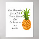 Recherche de ananas drôle posters Nourriture